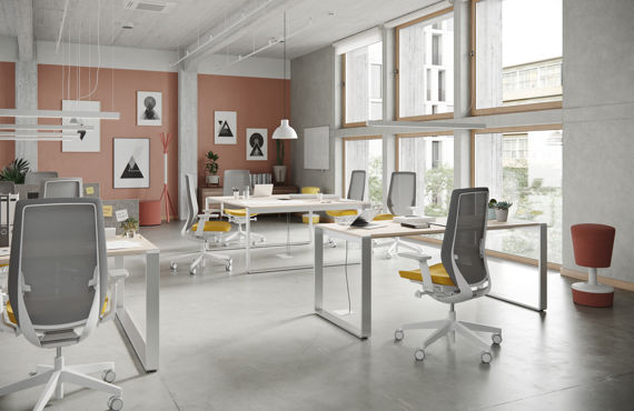 Profim Accis Pro 3D stuhl Meeting Coworking Openspace Modern Akustik Bench  Büro